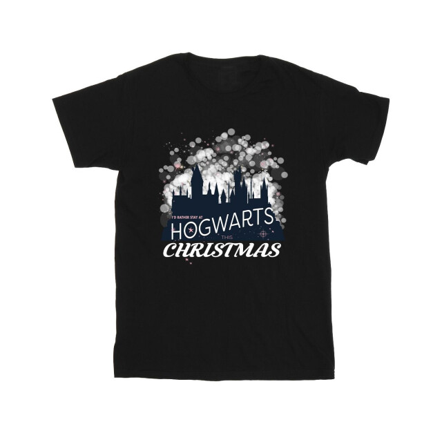 Li-cense Harry potter heren zweinstein kerstmis t-shirt UTBI30947_black large