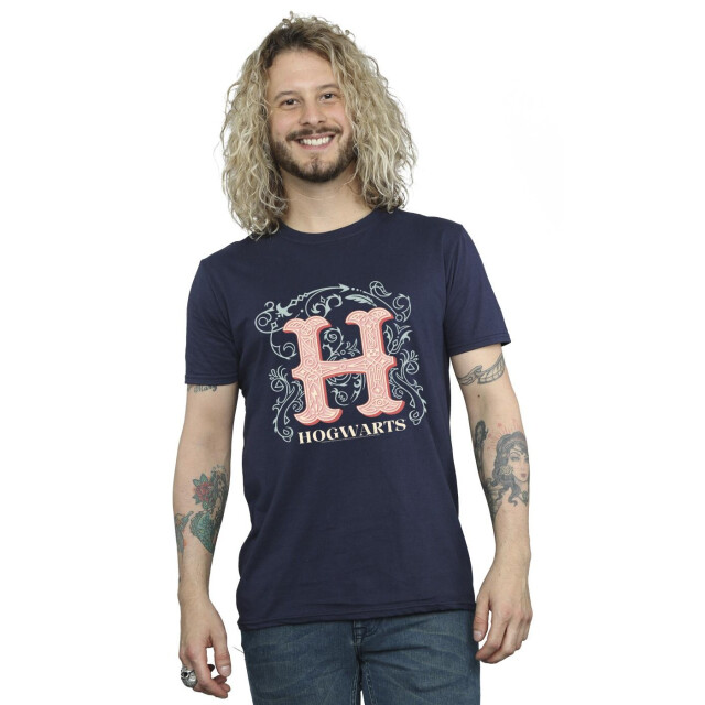 Li-cense Harry potter heren bloemen h t-shirt UTBI30859_navyblue large