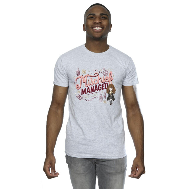 Li-cense Harry potter heren ondeugend beheerst hermelien t-shirt UTBI30860_sportsgrey large