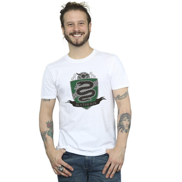 Li-cense Harry potter heren slytherin borstembleem t-shirt UTBI30826_white large