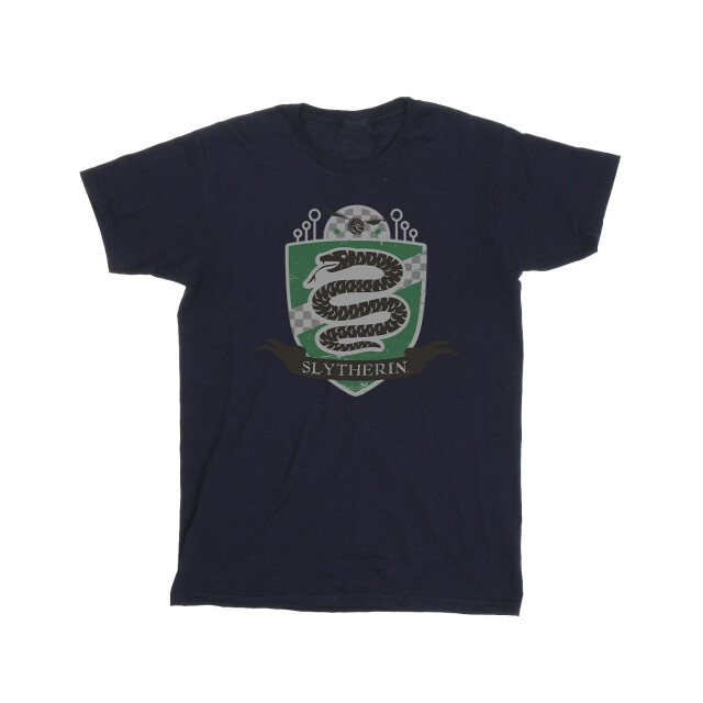 Li-cense Harry potter heren slytherin borstembleem t-shirt UTBI30826_navyblue large
