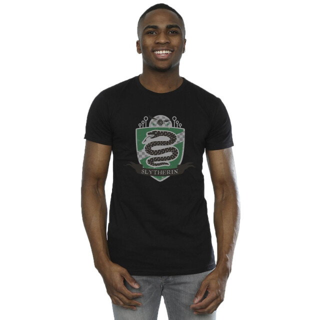Li-cense Harry potter heren slytherin borstembleem t-shirt UTBI30826_black large