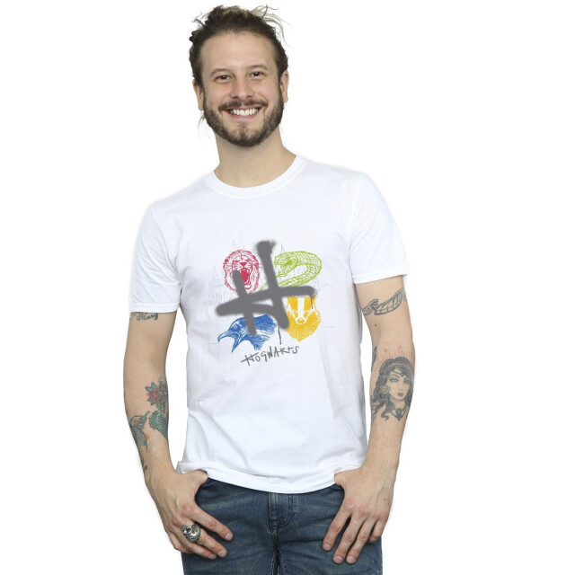 Li-cense Harry potter heren emblemen h spuit t-shirt UTBI30781_white large