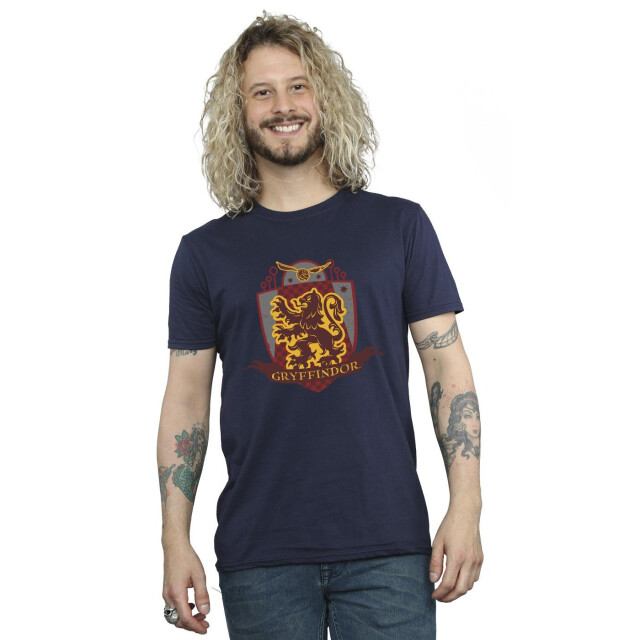 Li-cense Harry potter heren gryffindor borstembleem t-shirt UTBI30798_navyblue large