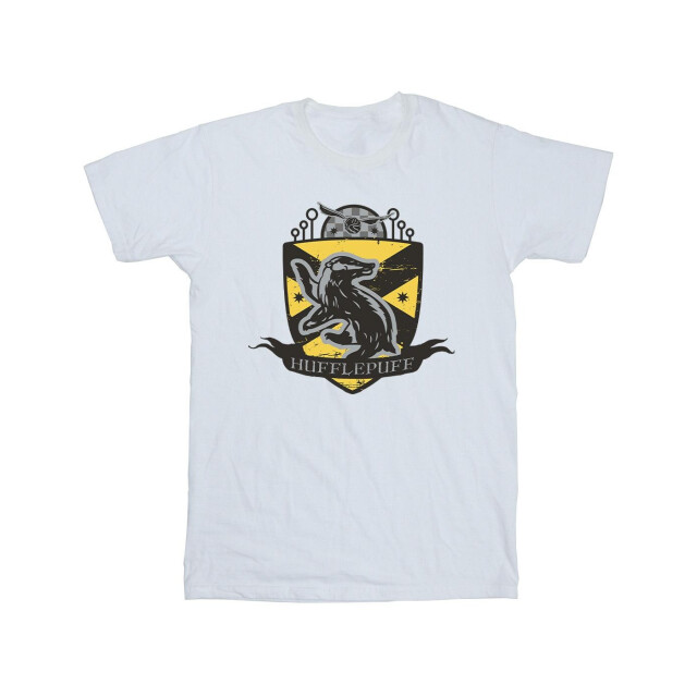 Li-cense Harry potter heren hufflepuff borstembleem t-shirt UTBI30811_white large