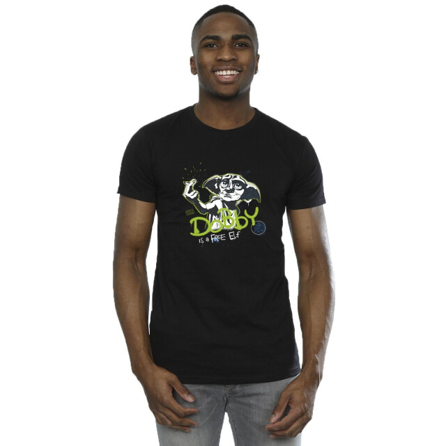 Li-cense Harry potter heren dobby een gratis elf t-shirt UTBI30760_black large