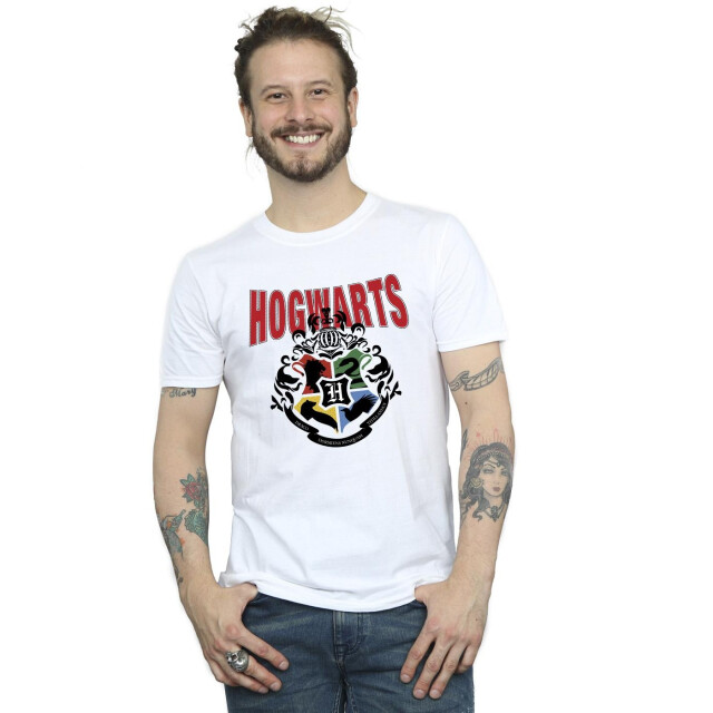 Li-cense Harry potter heren zweinstein embleem t-shirt UTBI30718_white large