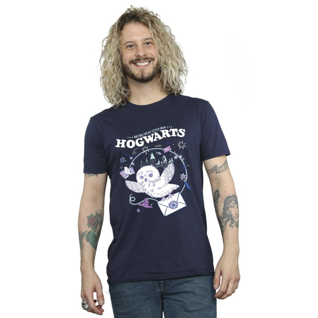 Li-cense Harry potter heren uil brief van zweinstein t-shirt UTBI30741_navyblue large