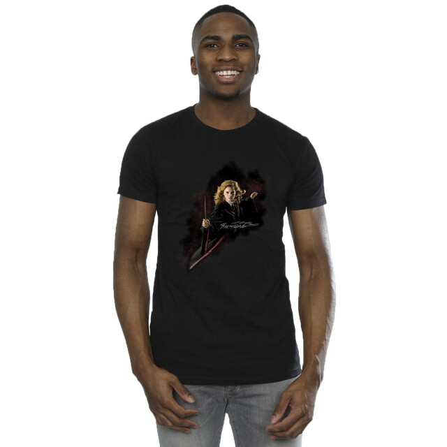 Li-cense Harry potter heren hermelien vecht als een meisje t-shirt UTBI30716_black large