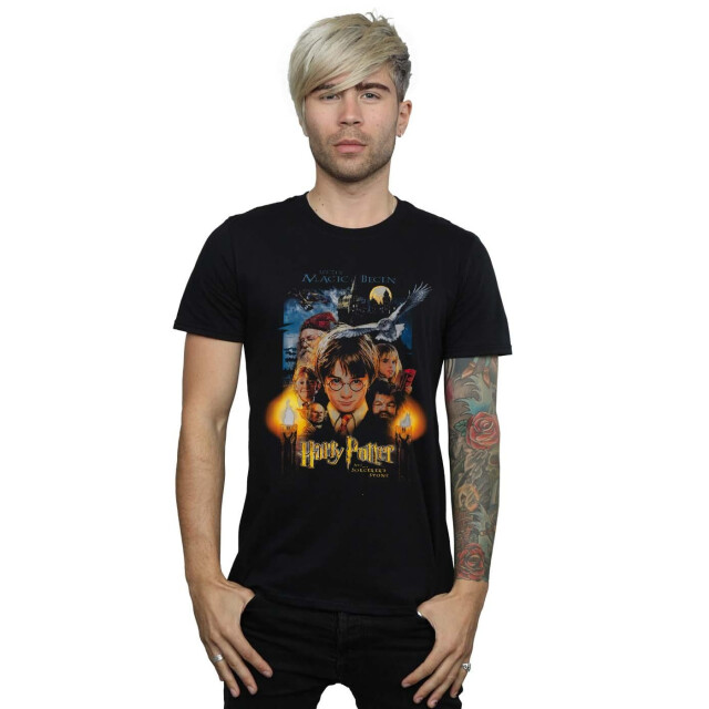 Li-cense Harry potter heren the sorcerer´s stone poster t-shirt UTBI30651_black large