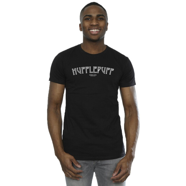 Li-cense Harry potter heren hufflepuff logo t-shirt UTBI30606_black large