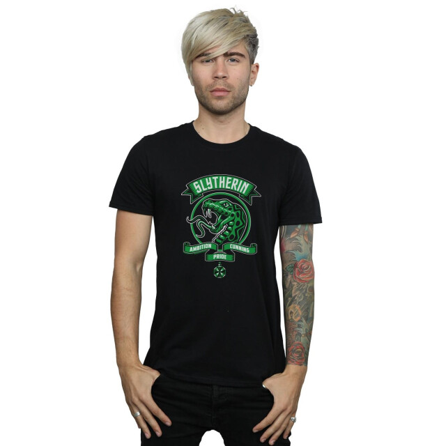 Li-cense Harry potter heren slytherin toon crest t-shirt UTBI30510_black large