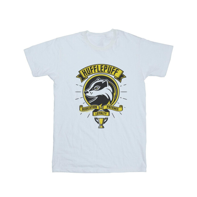 Li-cense Harry potter heren hufflepuff toon crest t-shirt UTBI30547_white large