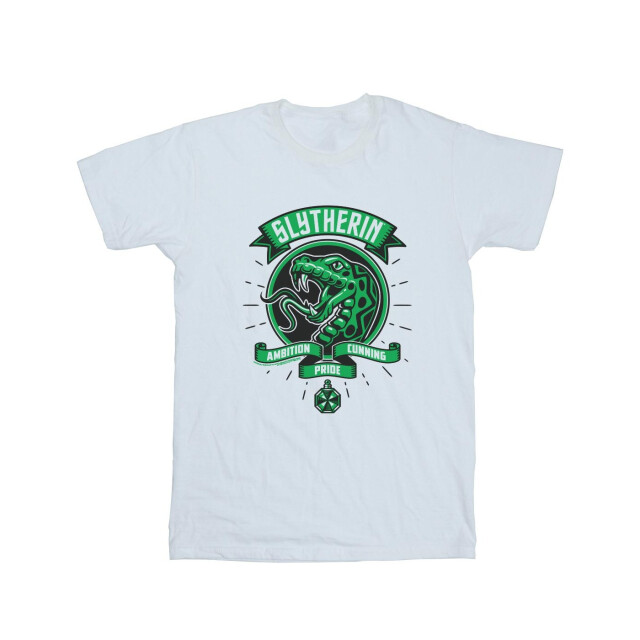 Li-cense Harry potter heren slytherin toon crest t-shirt UTBI30510_white large