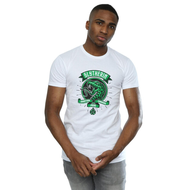 Li-cense Harry potter heren slytherin toon crest t-shirt UTBI30510_white large