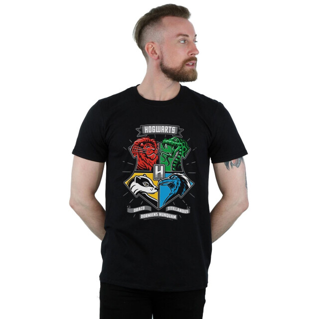 Li-cense Harry potter heren zweinstein toon crest t-shirt UTBI30489_black large