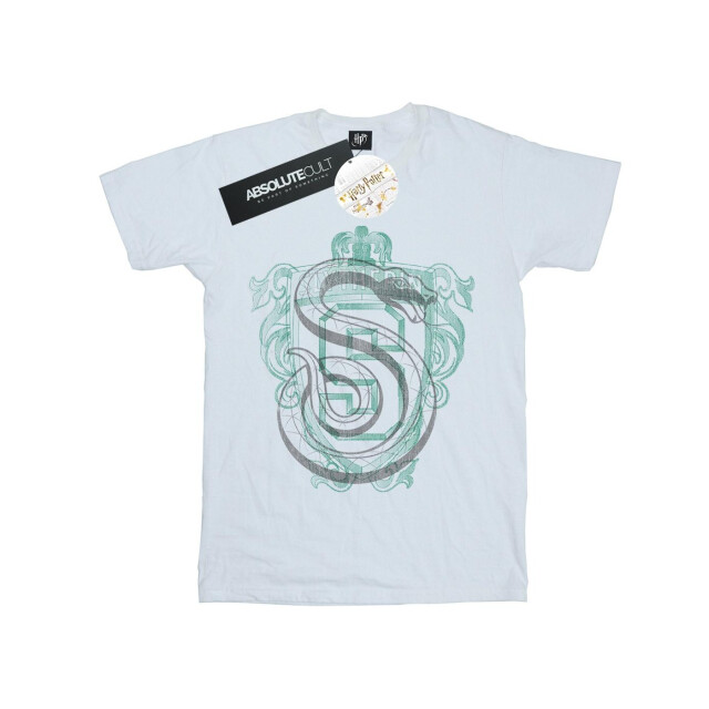 Li-cense Harry potter heren slytherin serpent crest t-shirt UTBI30351_white large