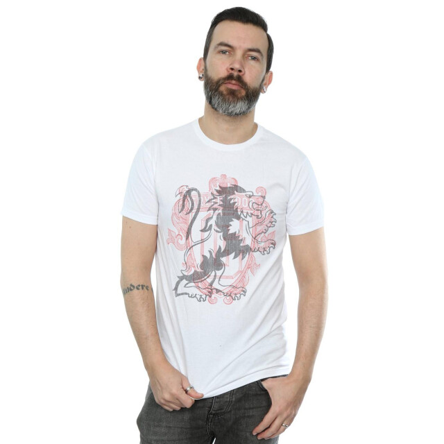 Li-cense Harry potter heren gryffindor leeuwenkorst t-shirt UTBI30352_white large