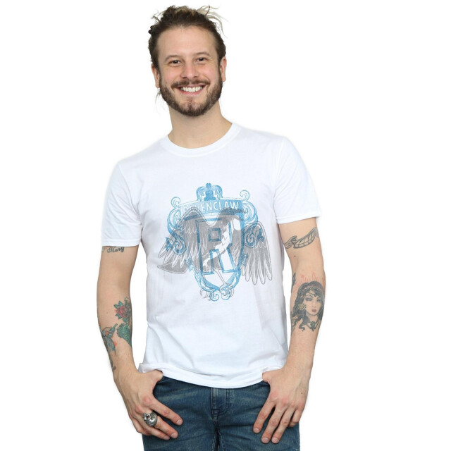 Li-cense Harry potter heren ravenclaw raven crest t-shirt UTBI30325_white large