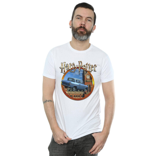 Li-cense Harry potter heren vliegende auto t-shirt UTBI30239_white large