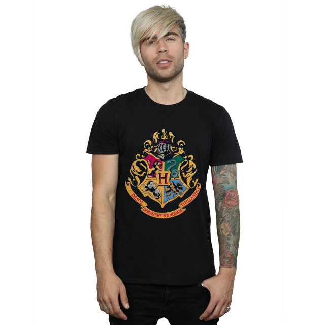 Li-cense Harry potter heren hogwarts crest goud inkt t-shirt UTBI30118_black large