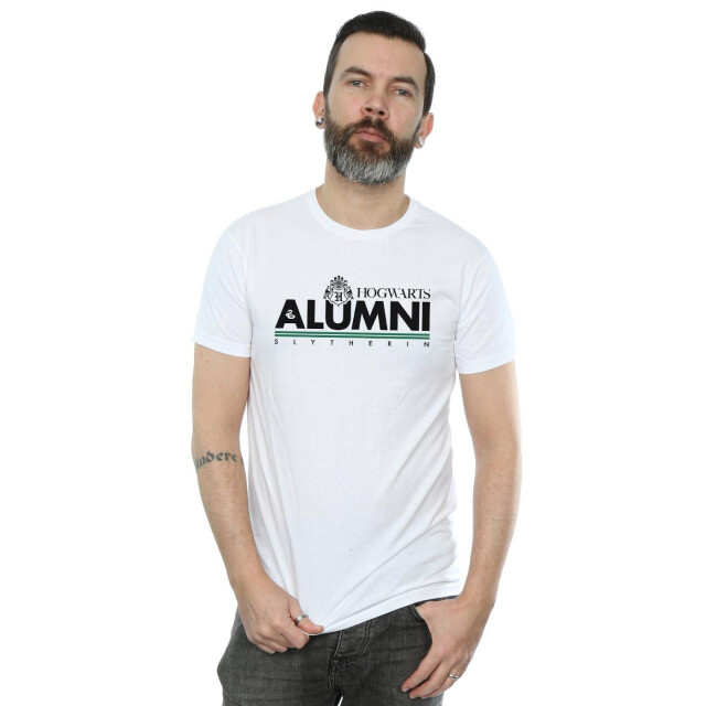 Li-cense Harry potter heren hogwarts alumni slytherin t-shirt UTBI30097_white large