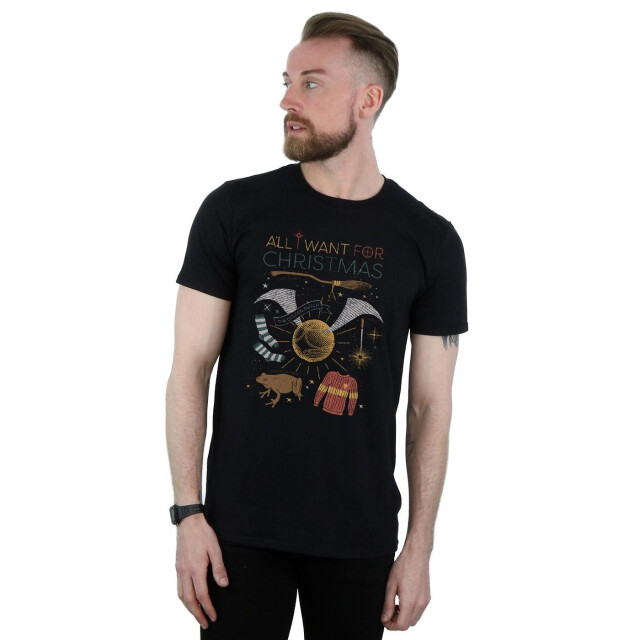 Li-cense Harry potter heren alles wat ik wil voor kerstmis t-shirt UTBI30057_black large