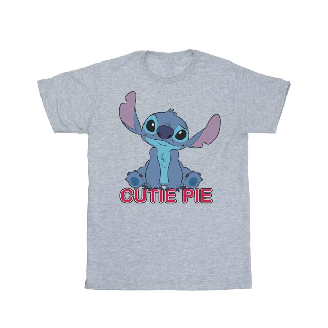 Li-cense Disney meisjes lilo en stitch stitch cutie pie katoenen t-shirt UTBI50700_sportsgrey large