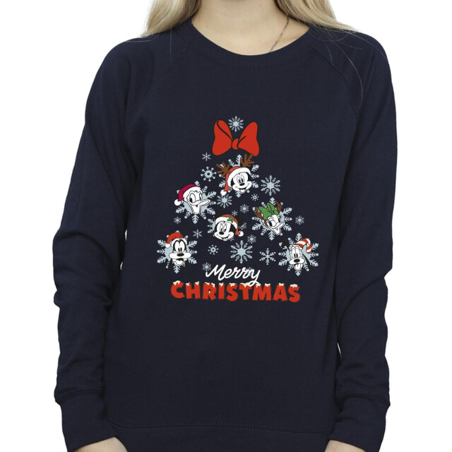 Li-cense Disney dames mickey mouse and friends kerstboom sweatshirt UTBI29363_navyblue large