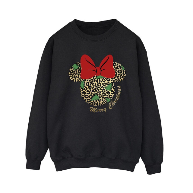 Li-cense Disney dames minnie mouse luipaard kerst sweatshirt UTBI29364_black large
