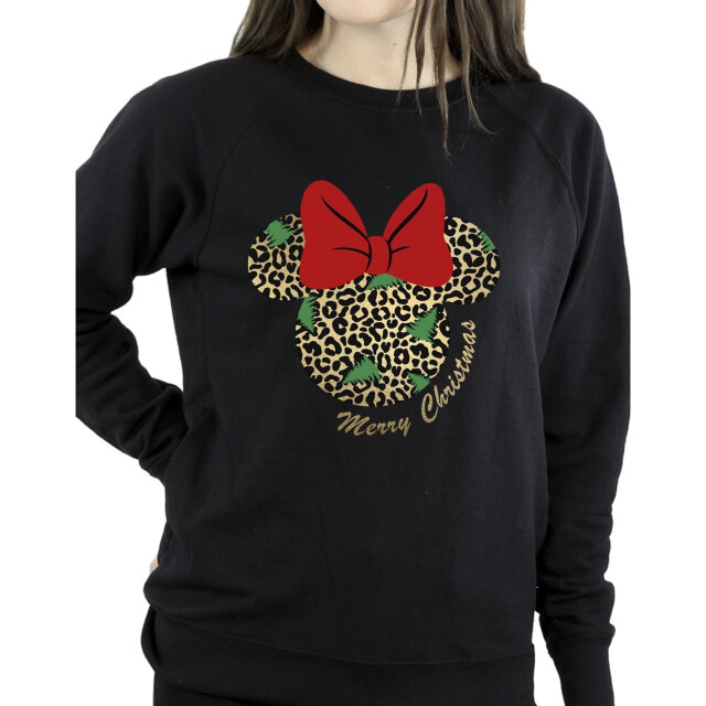 Li-cense Disney dames minnie mouse luipaard kerst sweatshirt UTBI29364_black large