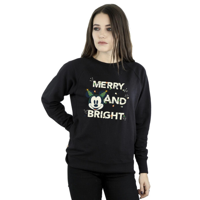 Li-cense Disney dames mickey mouse merry & bright sweatshirt UTBI29270_black large