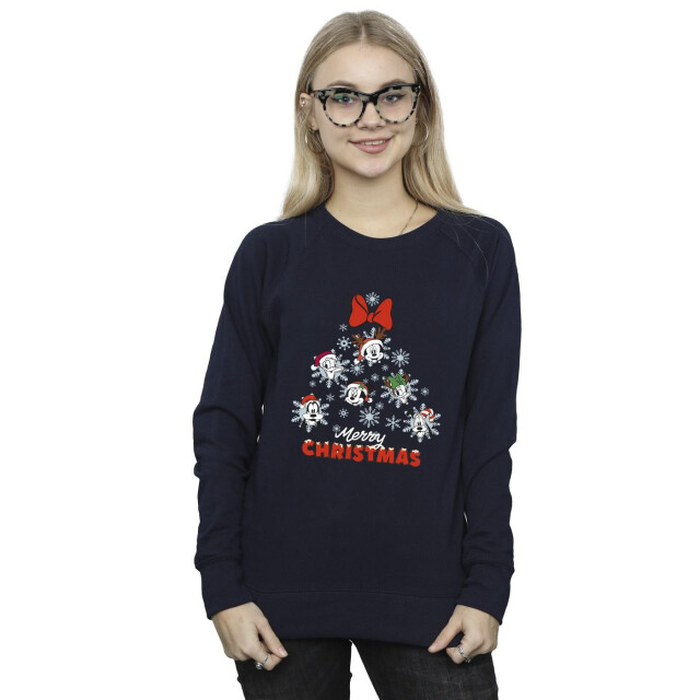 Li-cense Disney dames mickey mouse and friends kerstboom sweatshirt UTBI29363_navyblue large