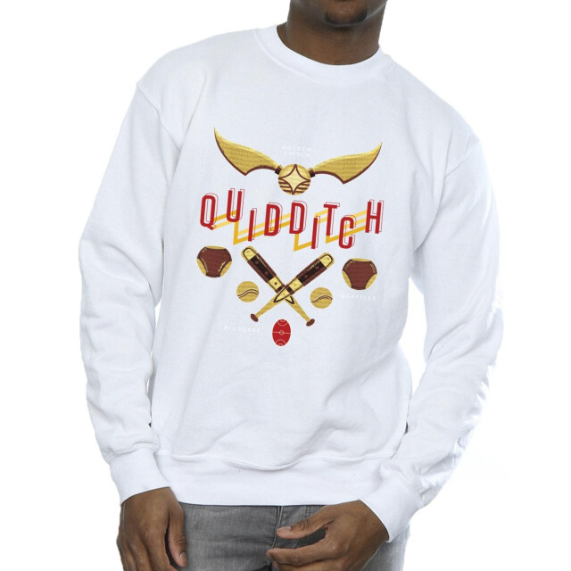 Li-cense Harry potter heren zwerkbal gouden snaai sweatshirt UTBI28977_white large