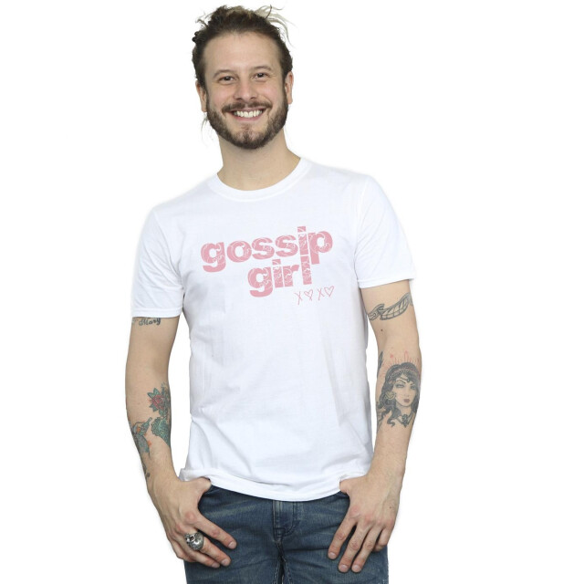 Li-cense Gossip girl heren swirl logo t-shirt UTBI28806_white large