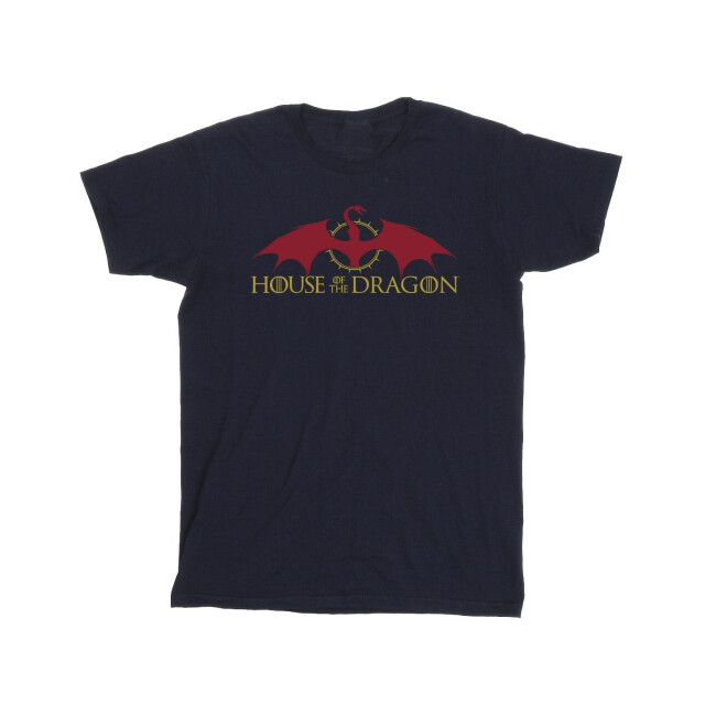 Li-cense Game of thrones: house of the dragon heren draak logo t-shirt UTBI28858_navyblue large