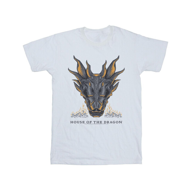 Li-cense Game of thrones: house of the dragon heren draak vlammen t-shirt UTBI28838_white large