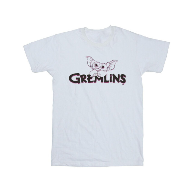 Li-cense The gremlins katoenen t-shirt met logolijn voor meisjes UTBI47692_white large
