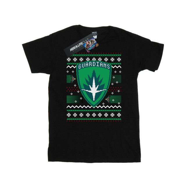 Li-cense Marvel heren guardians of the galaxy fair isle t-shirt UTBI28547_black large