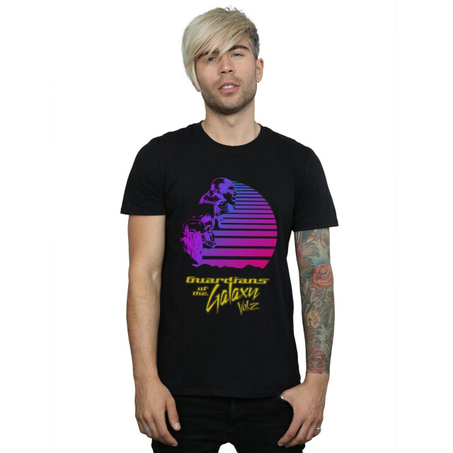Li-cense Marvel heren guardians of the galaxy vol. 2 retro t-shirt UTBI28418_black large