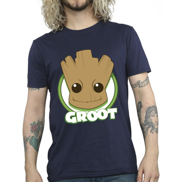 Li-cense Guardians of the galaxy heren groot badge t-shirt UTBI28257_navyblue large