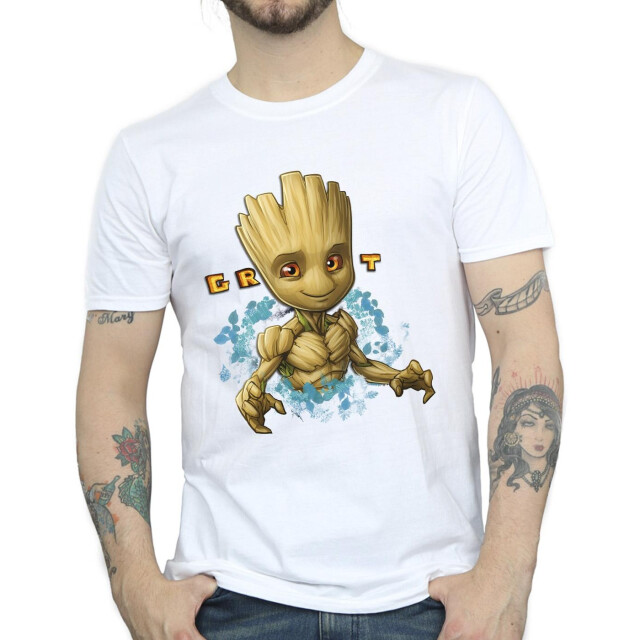 Li-cense Guardians of the galaxy heren groot bloemen t-shirt UTBI28235_white large