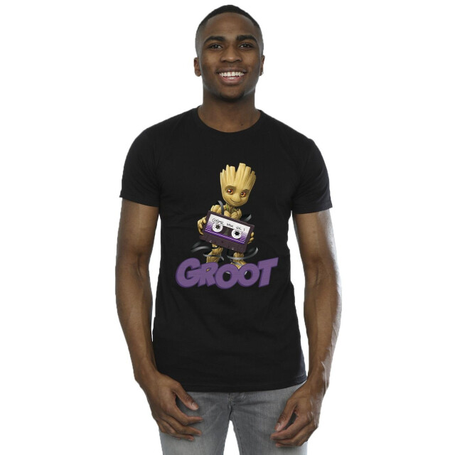 Li-cense Guardians of the galaxy heren groot casette t-shirt UTBI28213_black large