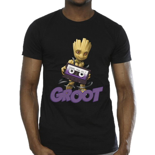 Li-cense Guardians of the galaxy heren groot casette t-shirt UTBI28213_black large