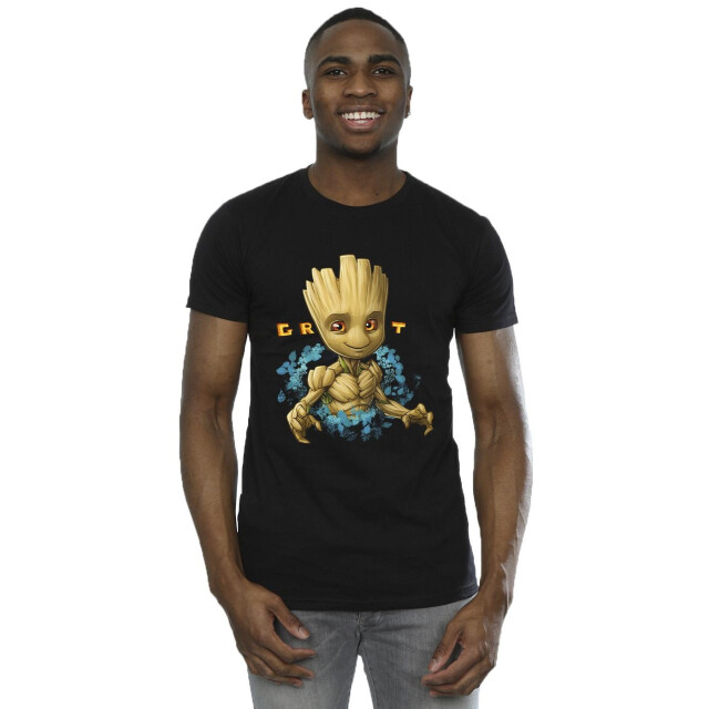 Li-cense Guardians of the galaxy heren groot bloemen t-shirt UTBI28235_black large