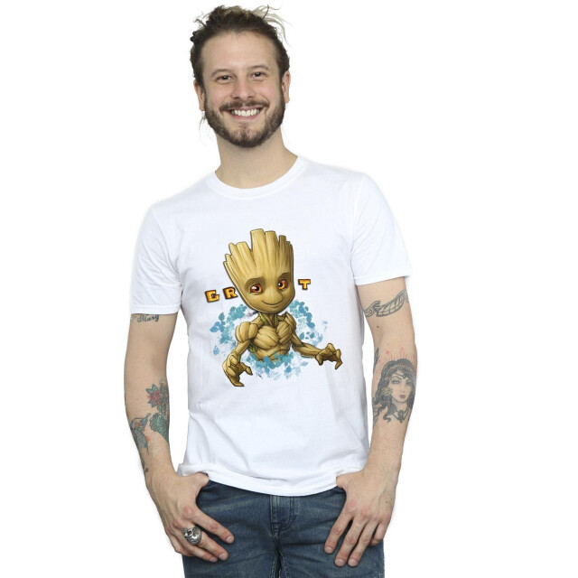 Li-cense Guardians of the galaxy heren groot bloemen t-shirt UTBI28235_white large