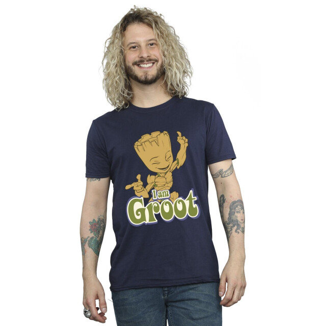 Li-cense Guardians of the galaxy heren groot dansend t-shirt UTBI28193_navyblue large