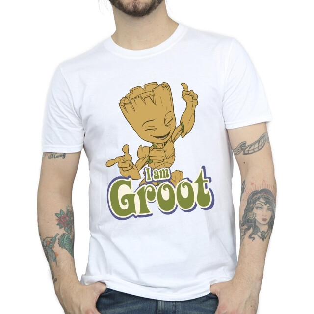 Li-cense Guardians of the galaxy heren groot dansend t-shirt UTBI28193_white large