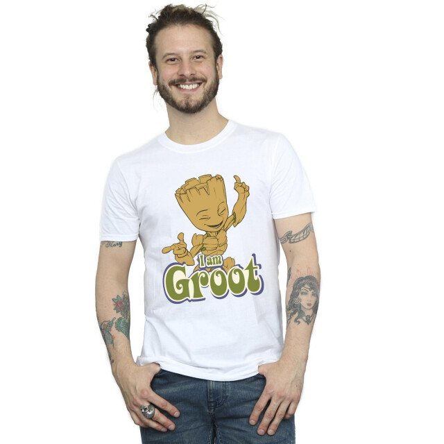 Li-cense Guardians of the galaxy heren groot dansend t-shirt UTBI28193_white large