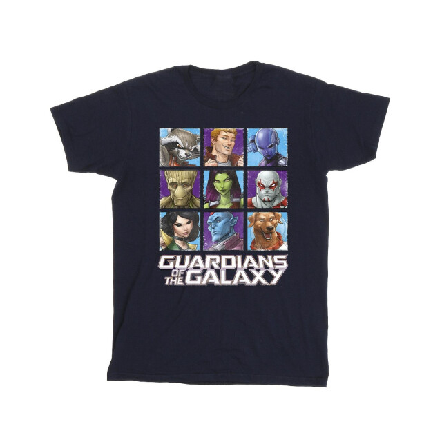 Li-cense Guardians of the galaxy mens karakter vierkantjes t-shirt UTBI28173_navyblue large